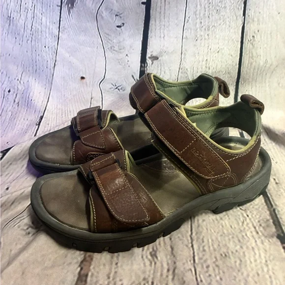 Rockport Rocklake Sandals Men's 7MBrown Leather Sport Outdoor Comfort Hiking GUC - Picture 3 of 10